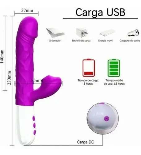 Dual-Action Pulsating Rabbit Vibrator (Ultra-Soft Silicone)